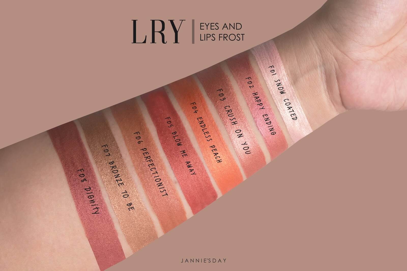 LRY Eyes And Lips Frost #F1 Snow Coated,LRY,LRY Eyes And Lips Frost,F1 Snow Coated,LRY (แอลลี่ย์) ,อาย แอนด์ ลิป,LRY Eyes And Lips Frost #F1 Snow Coatedราคา,LRY Eyes And Lips Frost #F1 Snow Coatedรีวิว