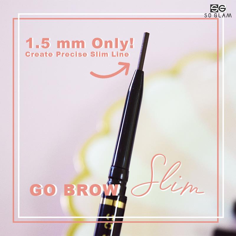 SO GLAM,SO GLAM Go Brow Slim Slim Eyebrow Pencil,SO GLAM Go Brow Slim Slim Eyebrow Pencil ราคา,SO GLAM Go Brow Slim Slim Eyebrow Pencil รีวิว,SO GLAM Go Brow Slim Slim Eyebrow Pencil ซื้อที่ไหน