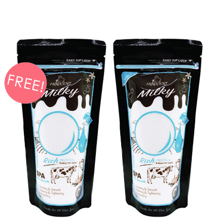 ซื้อ 1 ชิ้น ฟรี 1 ชิ้น !! อินโนเซนท์ เกลือสปา สูตรนม 300g