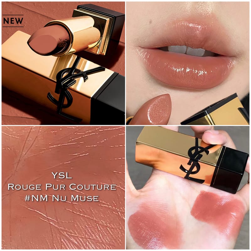 YSL Rouge Pur Couture Lipstick #NM NU Muse 1.3g (With Box) , YSL Rouge Pur Couture Lipstick #NM 1.3g ,YSL Rouge Pur Couture Lipstick ราคา, YSL Rouge Pur Couture Lipstick รีวิว , YSL Rouge Pur Couture Lipstick ,Yves Saint Laurent